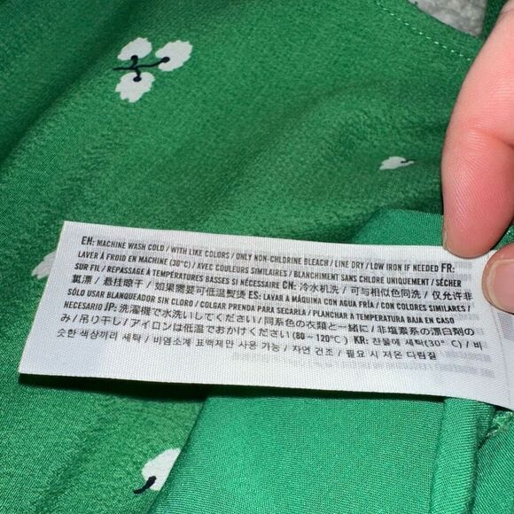 Abercrombie and Fitch Women’s Green Floral Pencil Dress Size Large - Picture 8 of 11